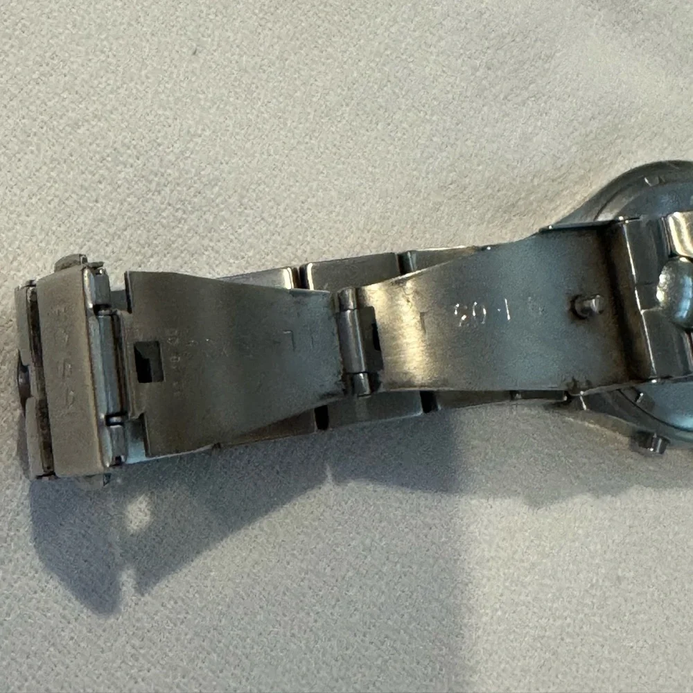 Fossil Stainless Steel Smartwatch with Blue Trim